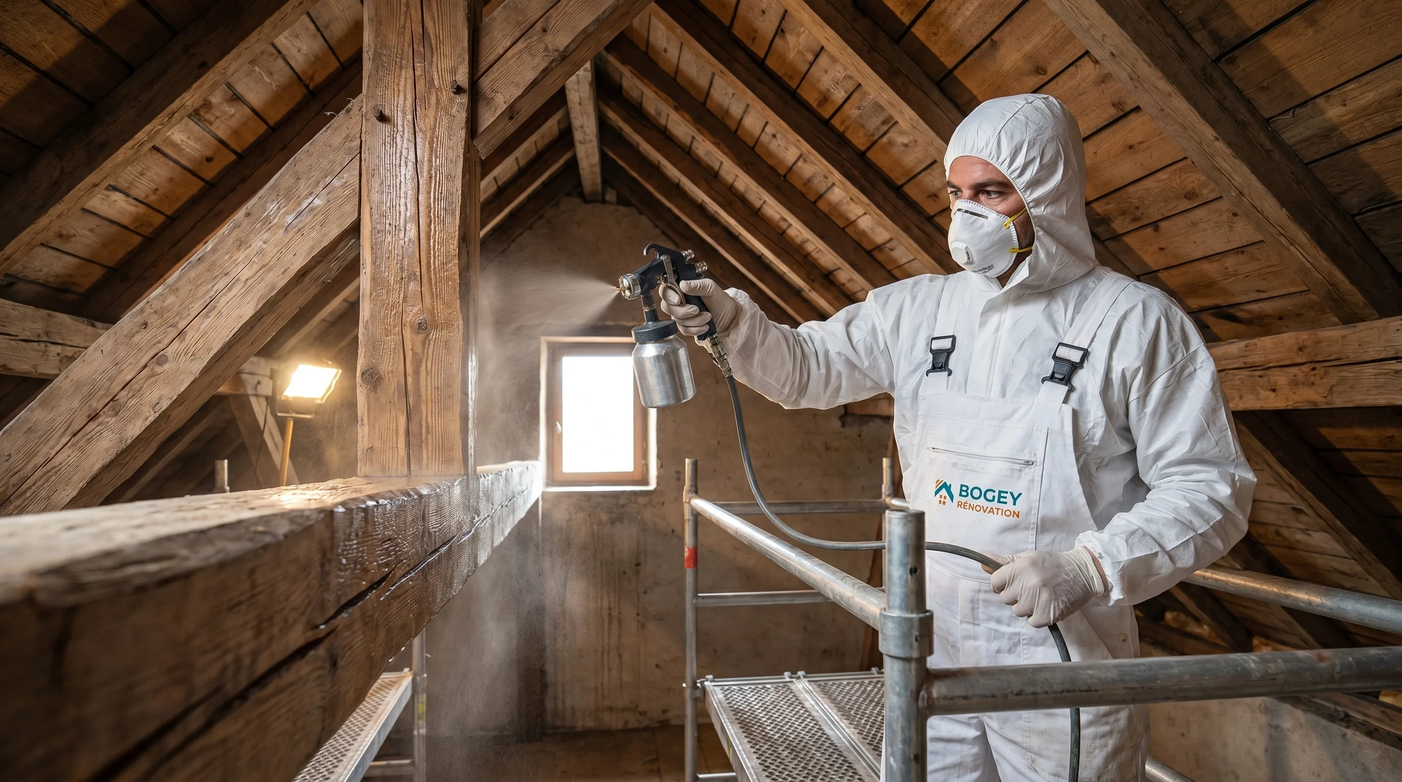 Traitement de charpente bois à Tourville-la-Rivière