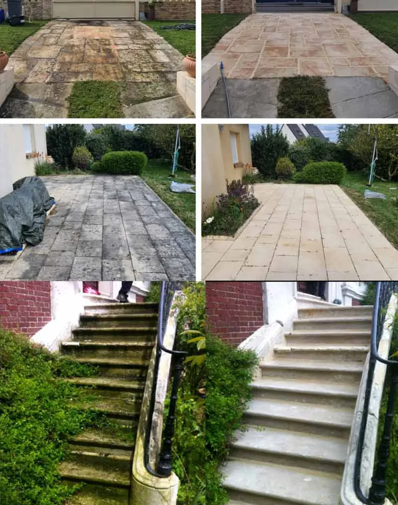 Nettoyage terrasse haute pression